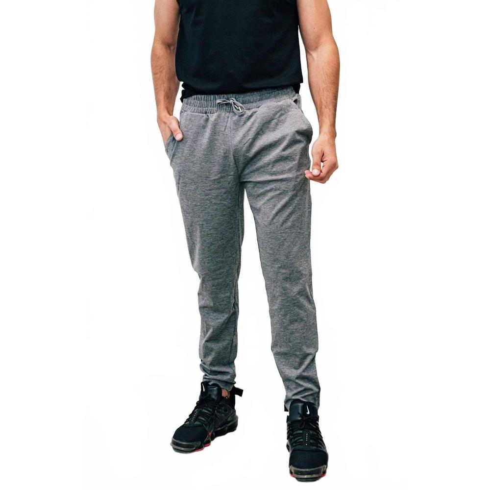 NEW MONO B men's super fly lightweight joggers in gray